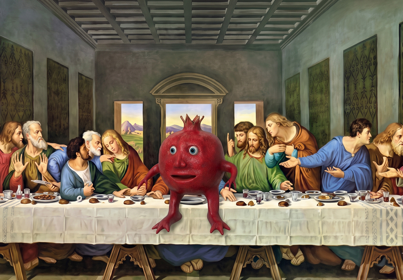 pomgrant at the last supper